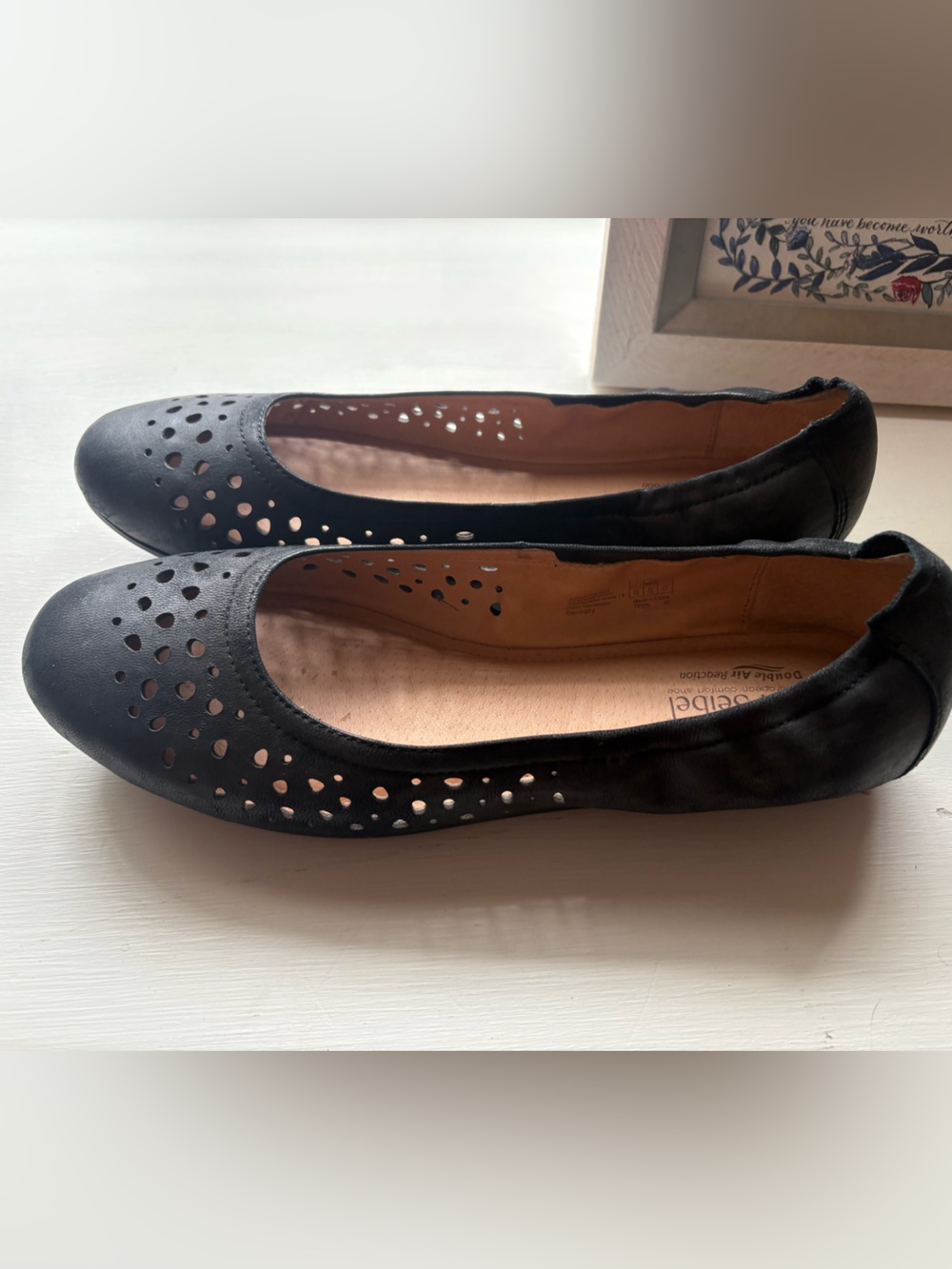 Josef Seibel Pippa Black Classic Ballet Flats